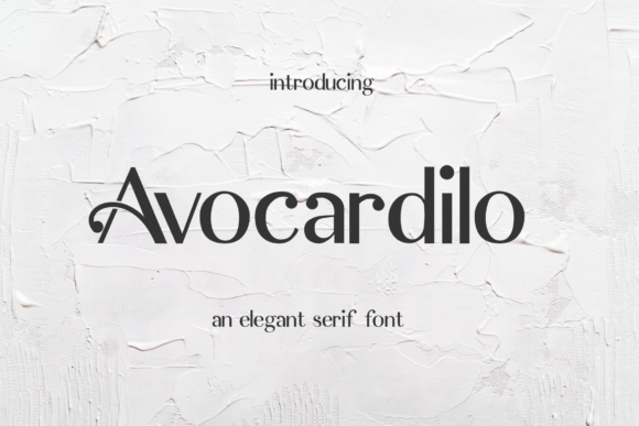 Avocardilo: A Modern Display Font for Bold Branding
