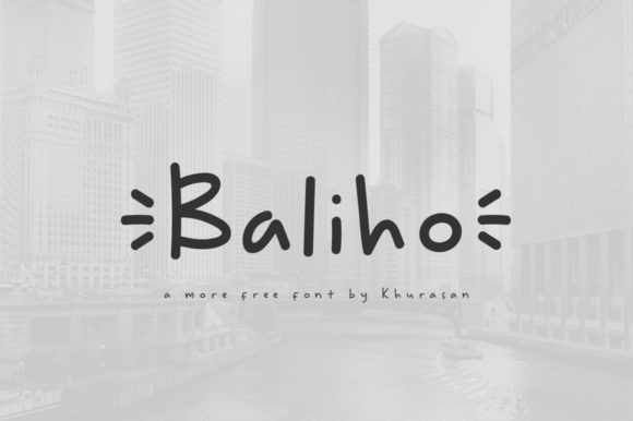 Baliho: A Modern Display Font for Web Design