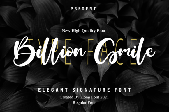 Billion Smile: A Playful Script Font for Modern Editorial Design