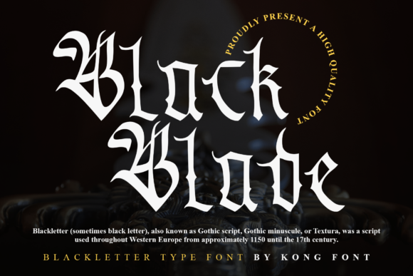 Black Blade Font for Campaign Creatives