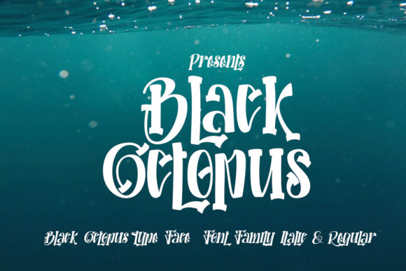 Black Octopus Font for Web Design