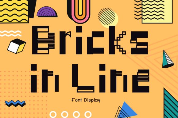 Bricks in Line: A Modern Font for Strong Branding