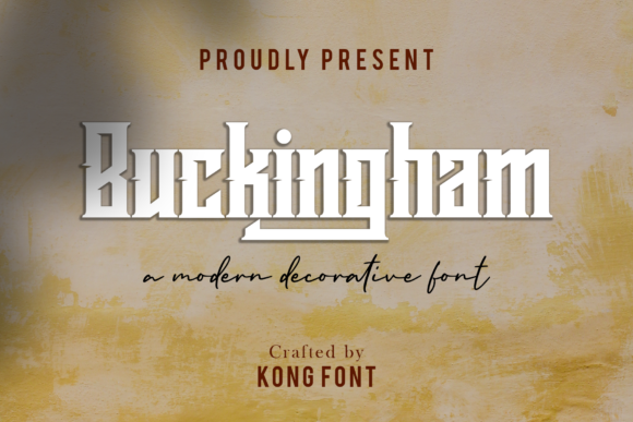 Buckingham Font for Campaign Creatives