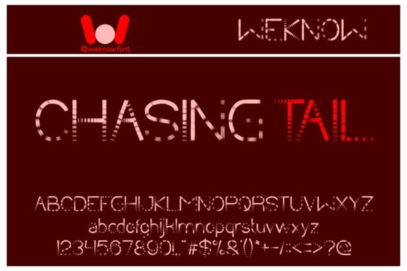 Chasing Tail: A Modern Display Font for Web Design