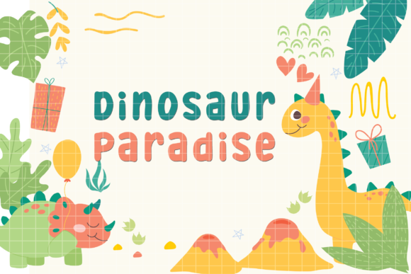 Dinosaur Paradise Font for Digital Creativity
