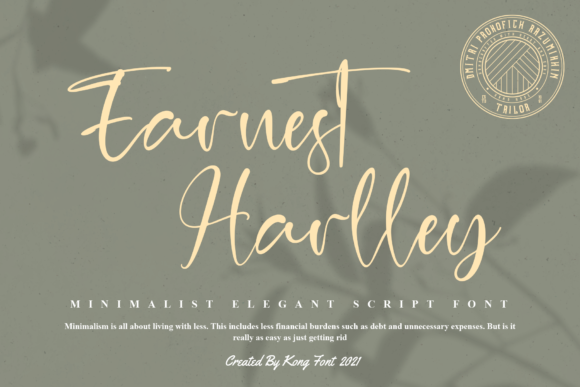 Earnest Harlley: A Playful Font for Polished Branding