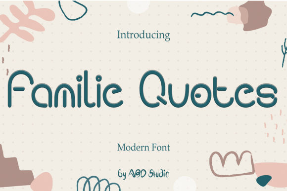 Familie Quotes Font for Handmade Creations