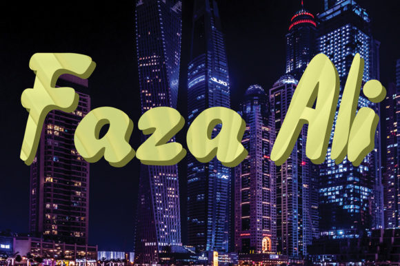 Faza Ali Font for Modern Web Design