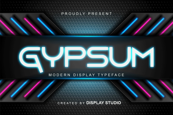 Gypsum: A Modern Display Font for Clear Campaigns