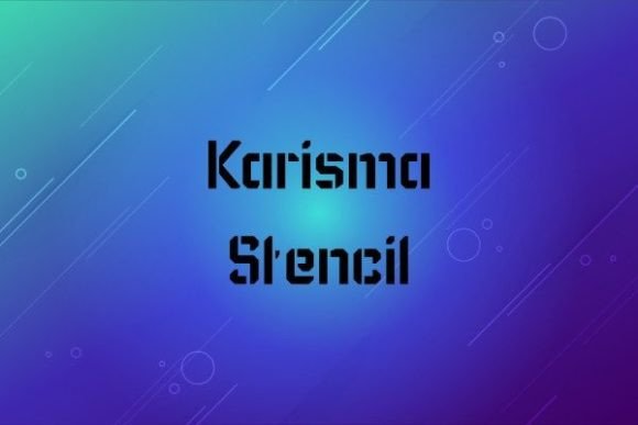 Karisma Stencil: A Modern Typeface for Handmade Creations
