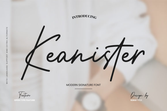 Keanister: A Modern Script Font for Creative Branding