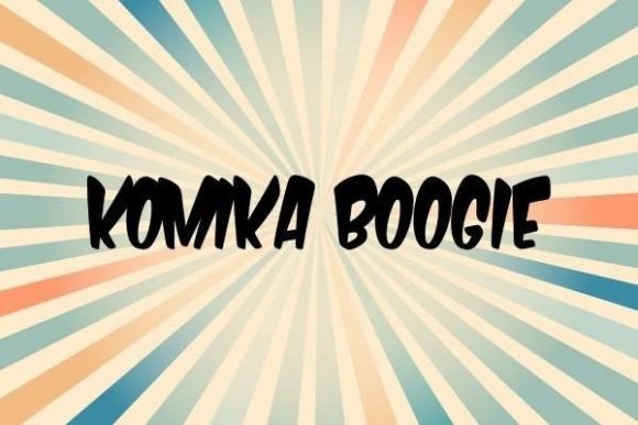 Komika Boogie Font for Bold Branding