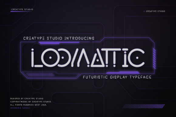 Loomattic: A Modern Display Font for Editorial Design