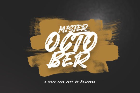 Mister October Font for Editorial Design