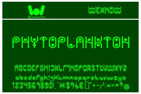 Phytoplankton Font for Eye-Catching Campaigns