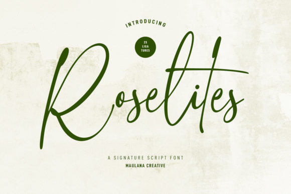 Roselites: The Modern Script Font That Elevates Campaign Design
