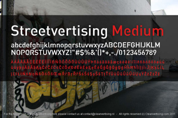 Streetvertising: A Modern Display Font for Editorial Design
