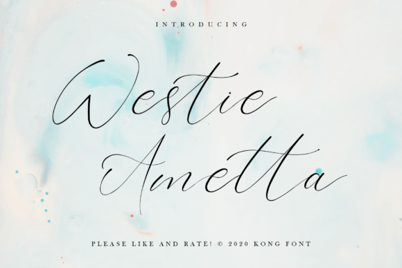 Westie Ametta: A Playful Script Font for Modern Editorial Design